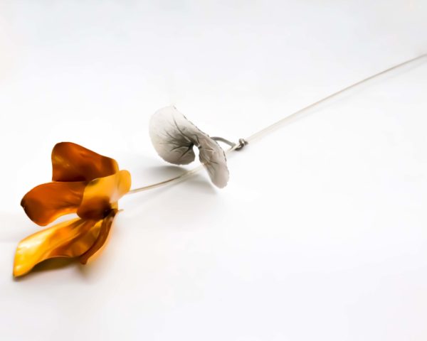 Flower Cyclamen Gold Plated Petals - Image 2