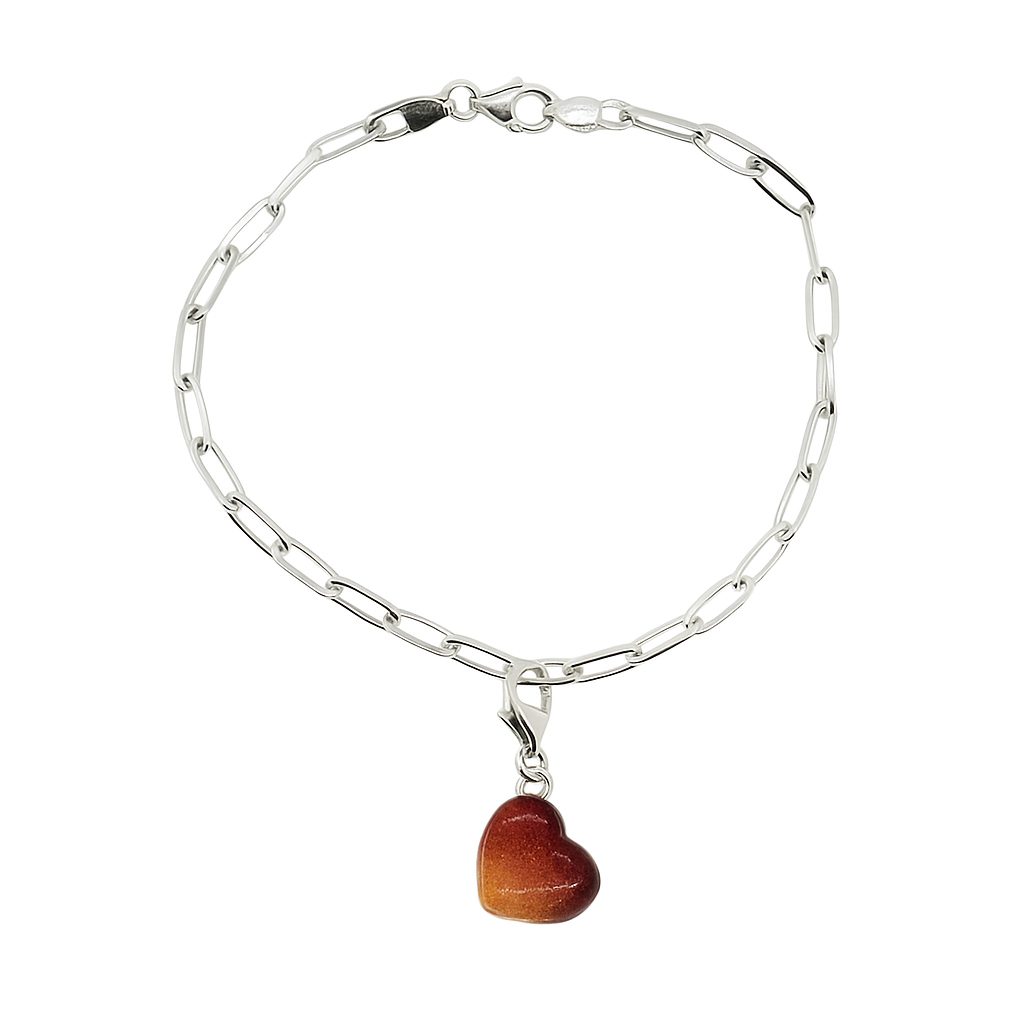 Bracciale Link con Charm Cuore