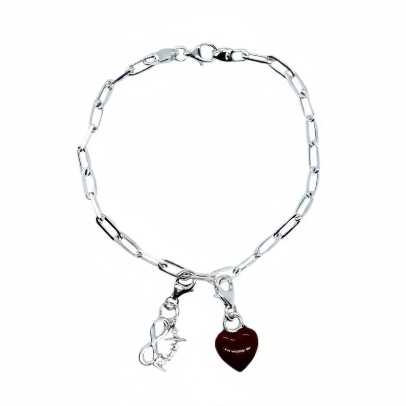 Bracelet with Charm Infinity and Heart