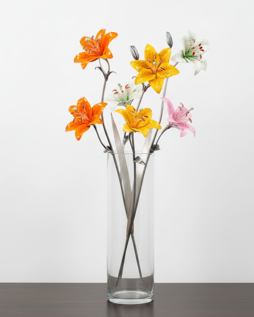 Lilium 2 fiori cm 48 - immagine 2